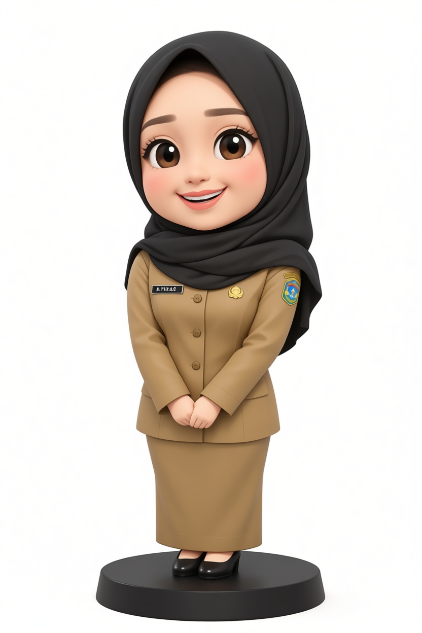 Muslim Woman Official Figurine free 3D printable STL