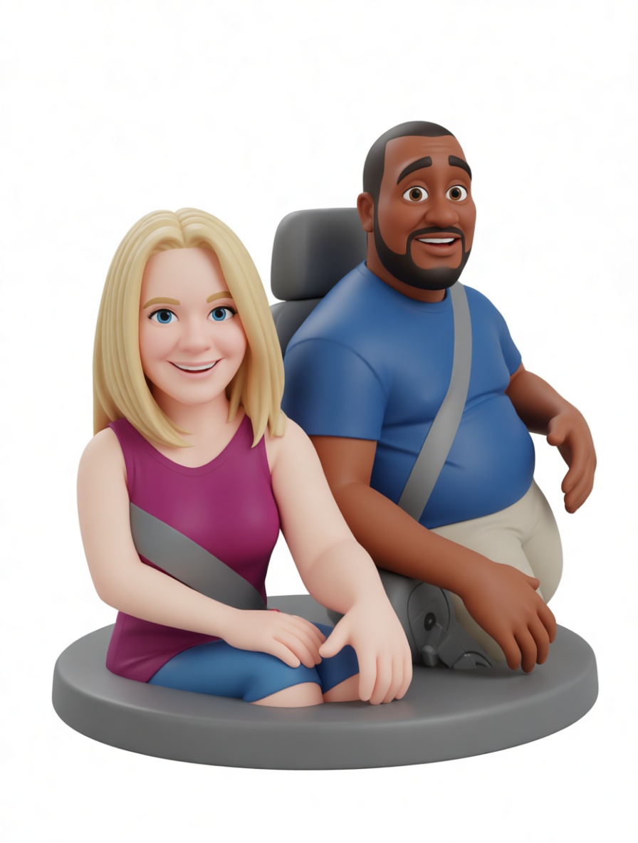 Two Passengers Figurine free 3D printable STL