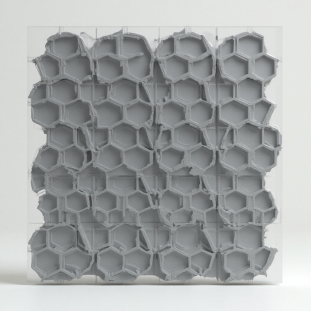Hex-Grid Wall Backplate free 3D printable STL
