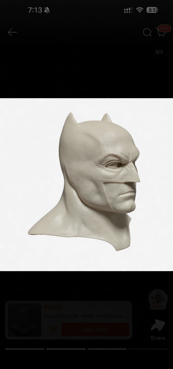 Batman Bust free 3D printable STL