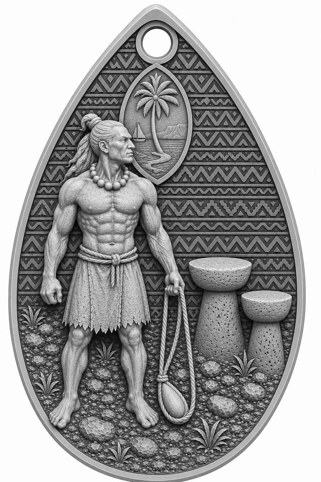 Polynesian Warrior Figurine free 3D printable STL