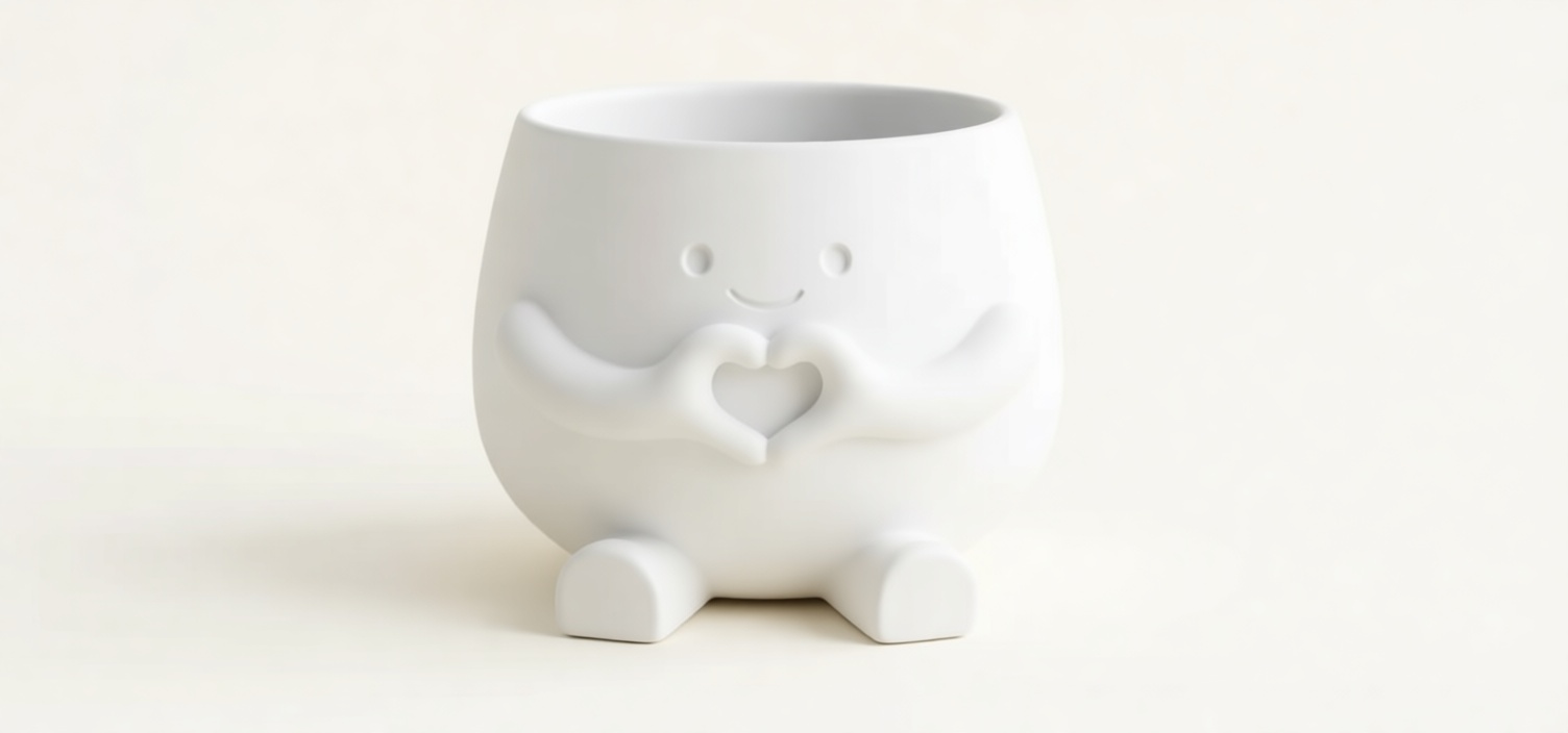 Heart Hands Planter free 3D printable STL