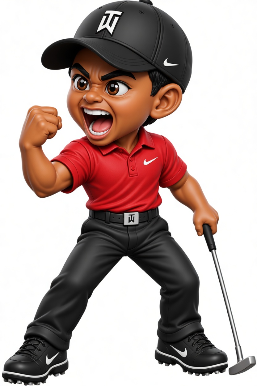 Tiger Woods Figurine free 3D printable STL