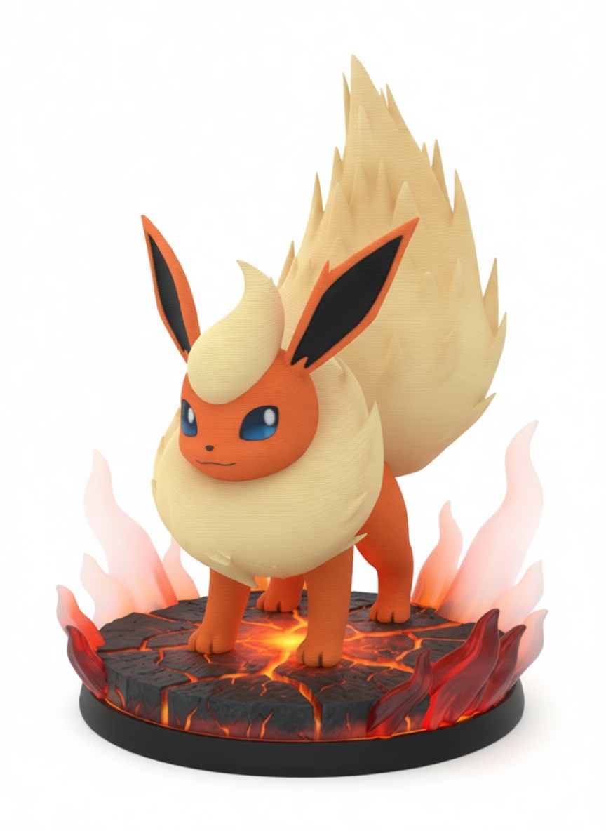 Flareon Figurine free 3D printable STL