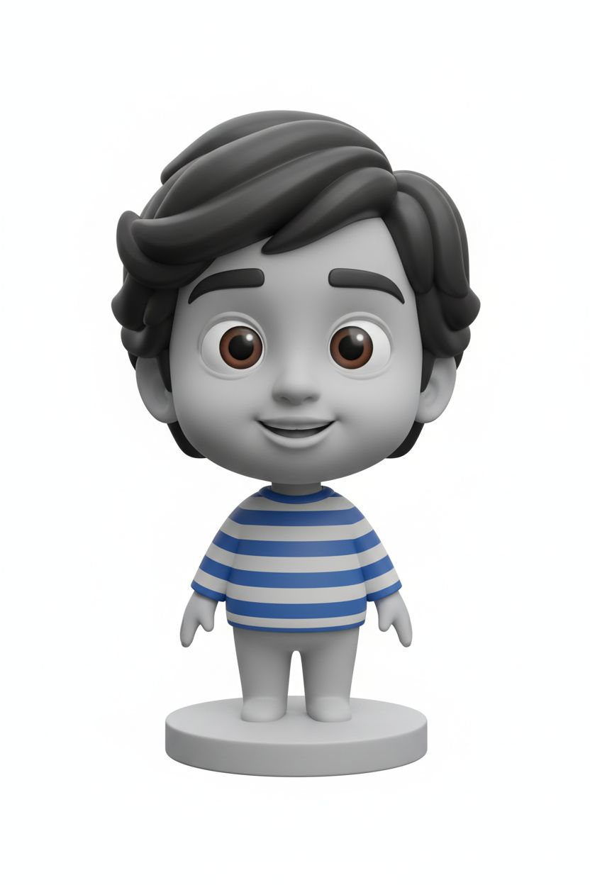 Cute Cartoon Character free 3D printable STL