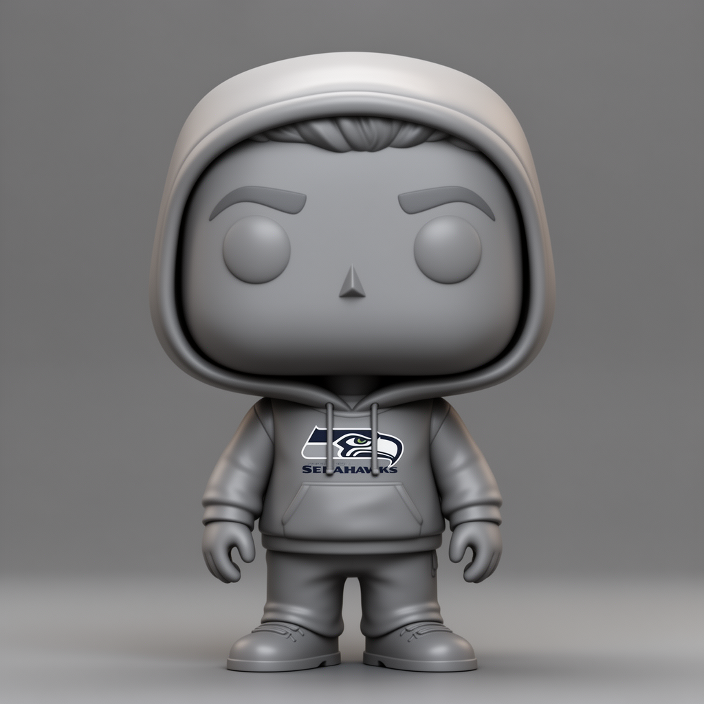 Seahawks Fan Figurine free 3D printable STL