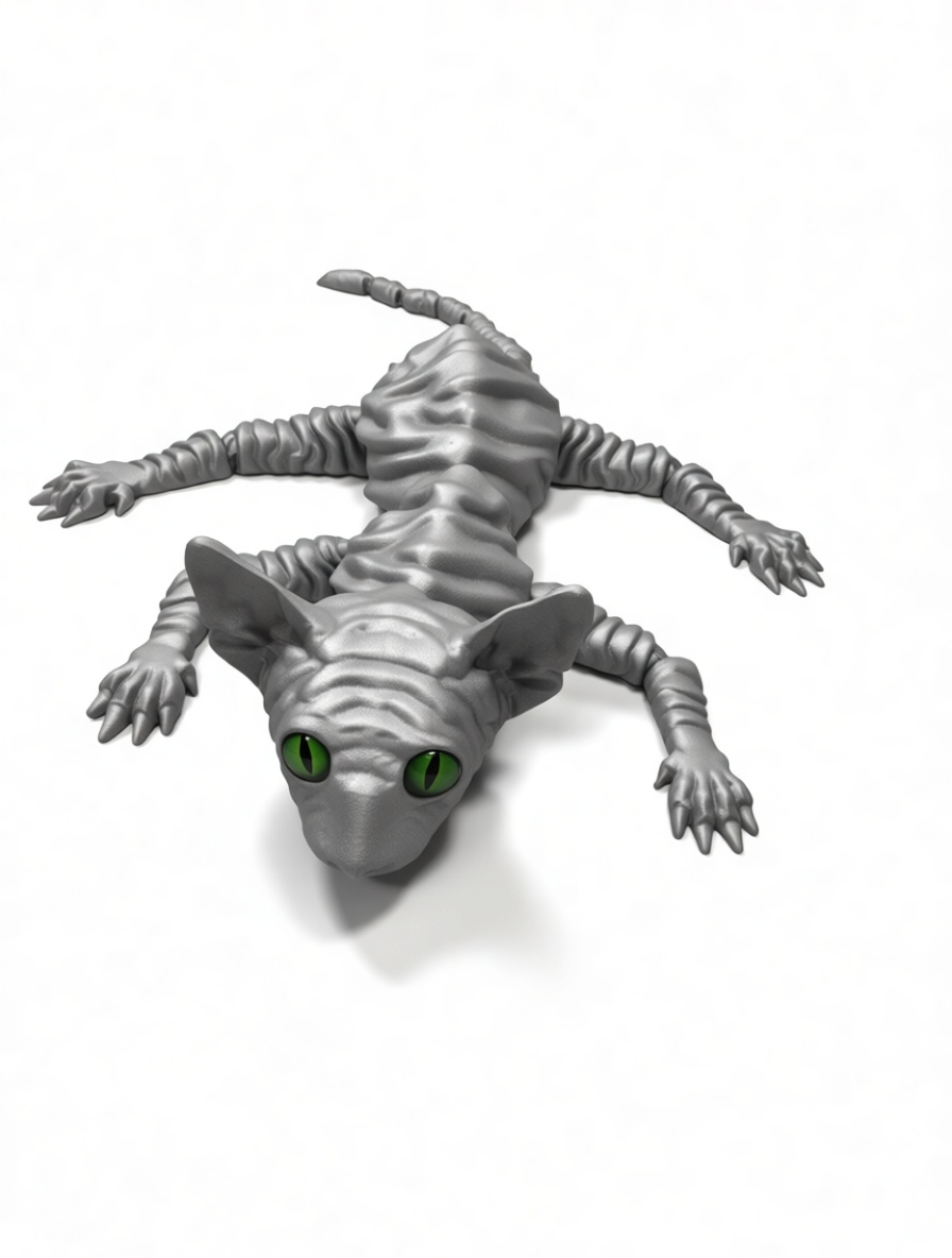 Sphynx Cat Figurine free 3D printable STL