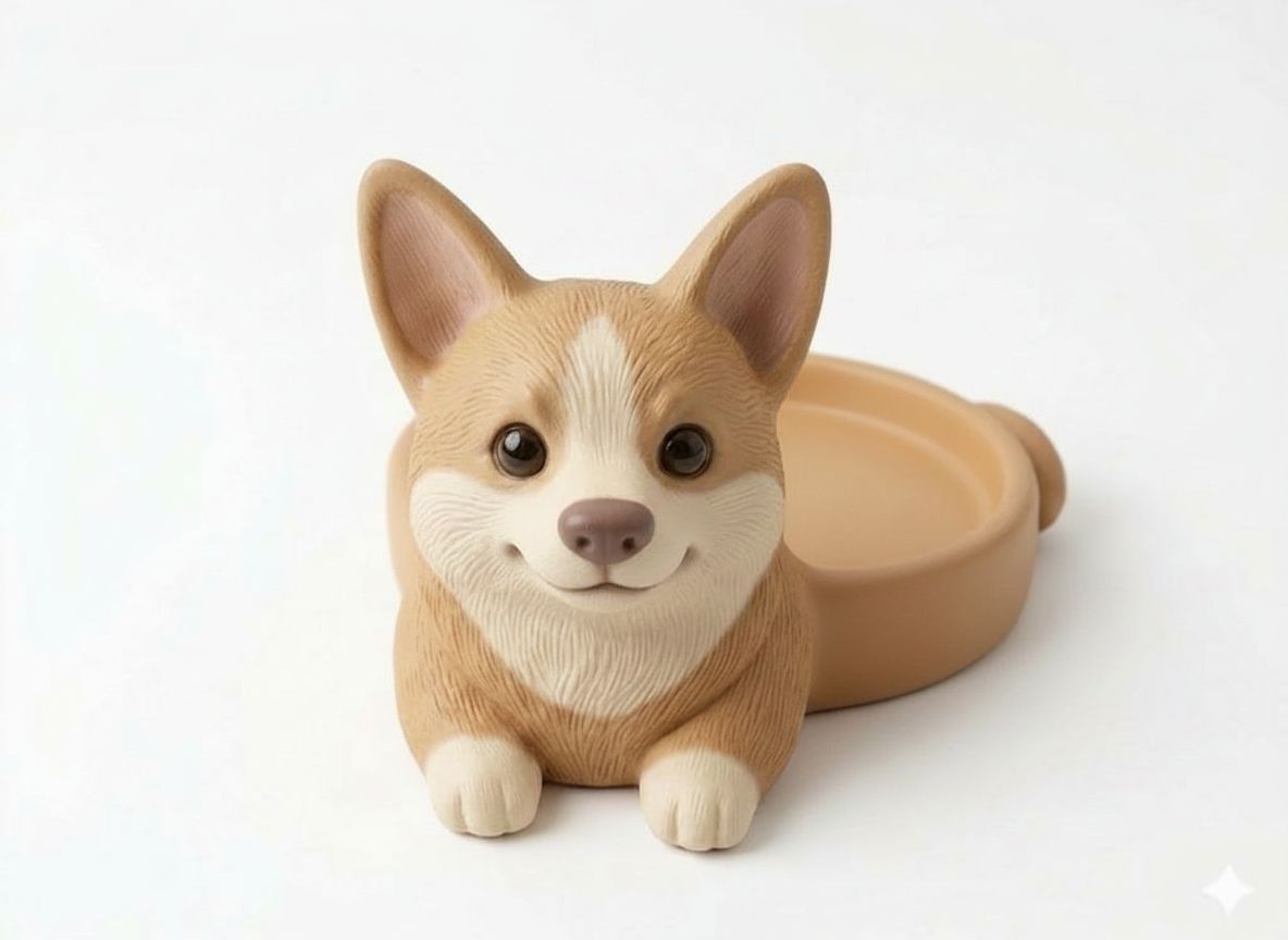 Corgi Dog Figurine free 3D printable STL