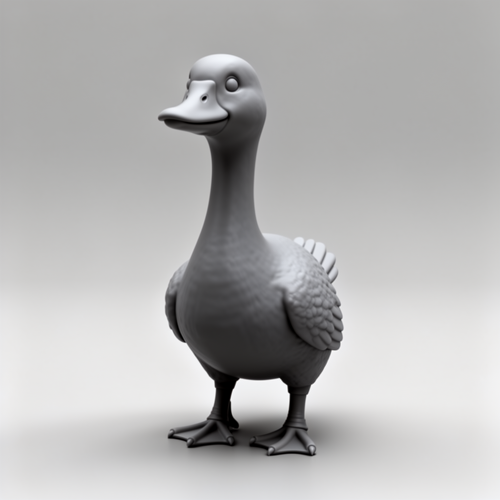 Desk Goose Figurine free 3D printable STL