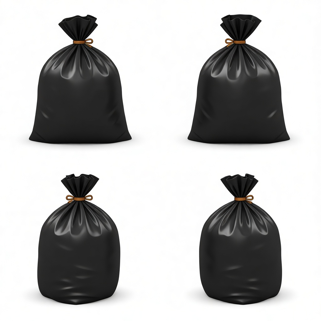 Black Garbage Bag Model free 3D printable STL