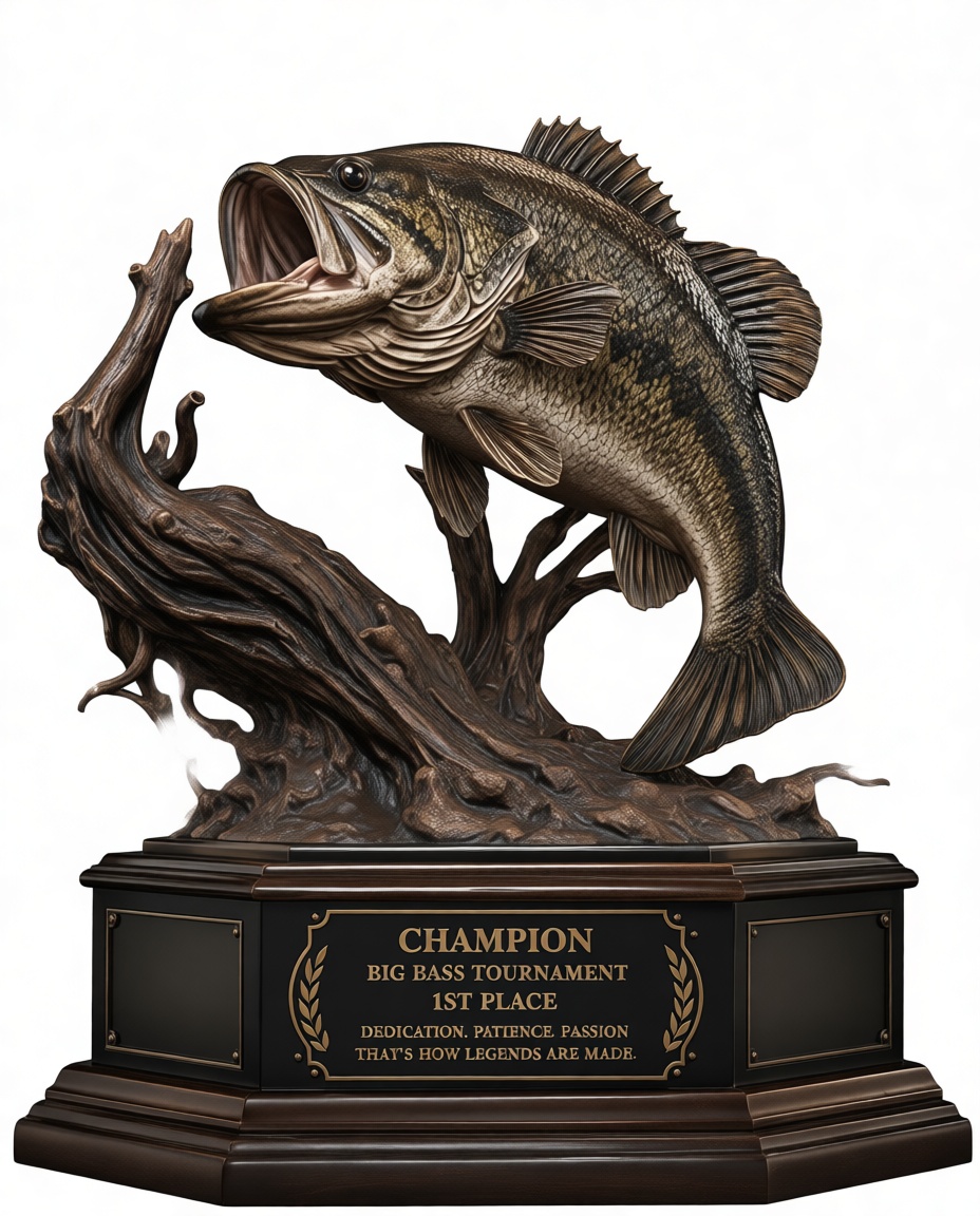 Largemouth Bass Trophy free 3D printable STL