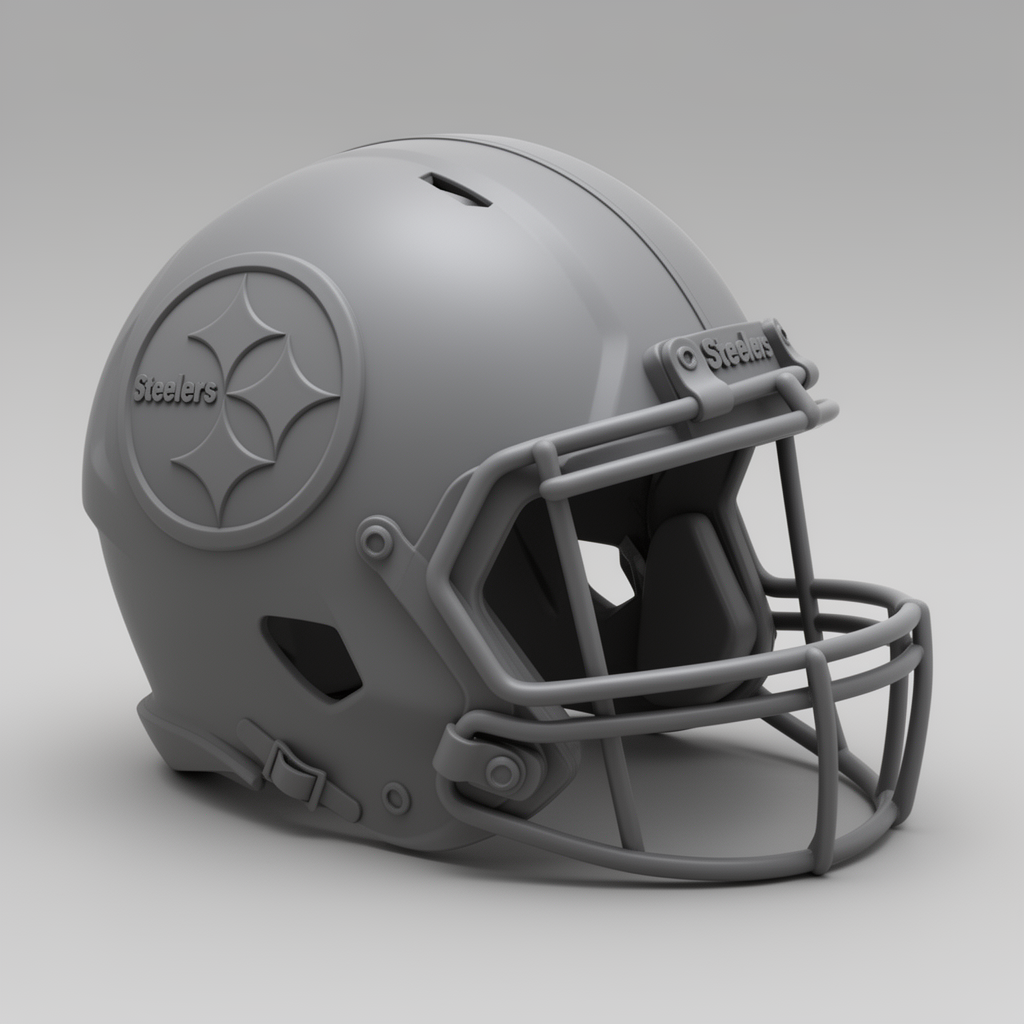 Pittsburgh Steelers Helmet free 3D printable STL