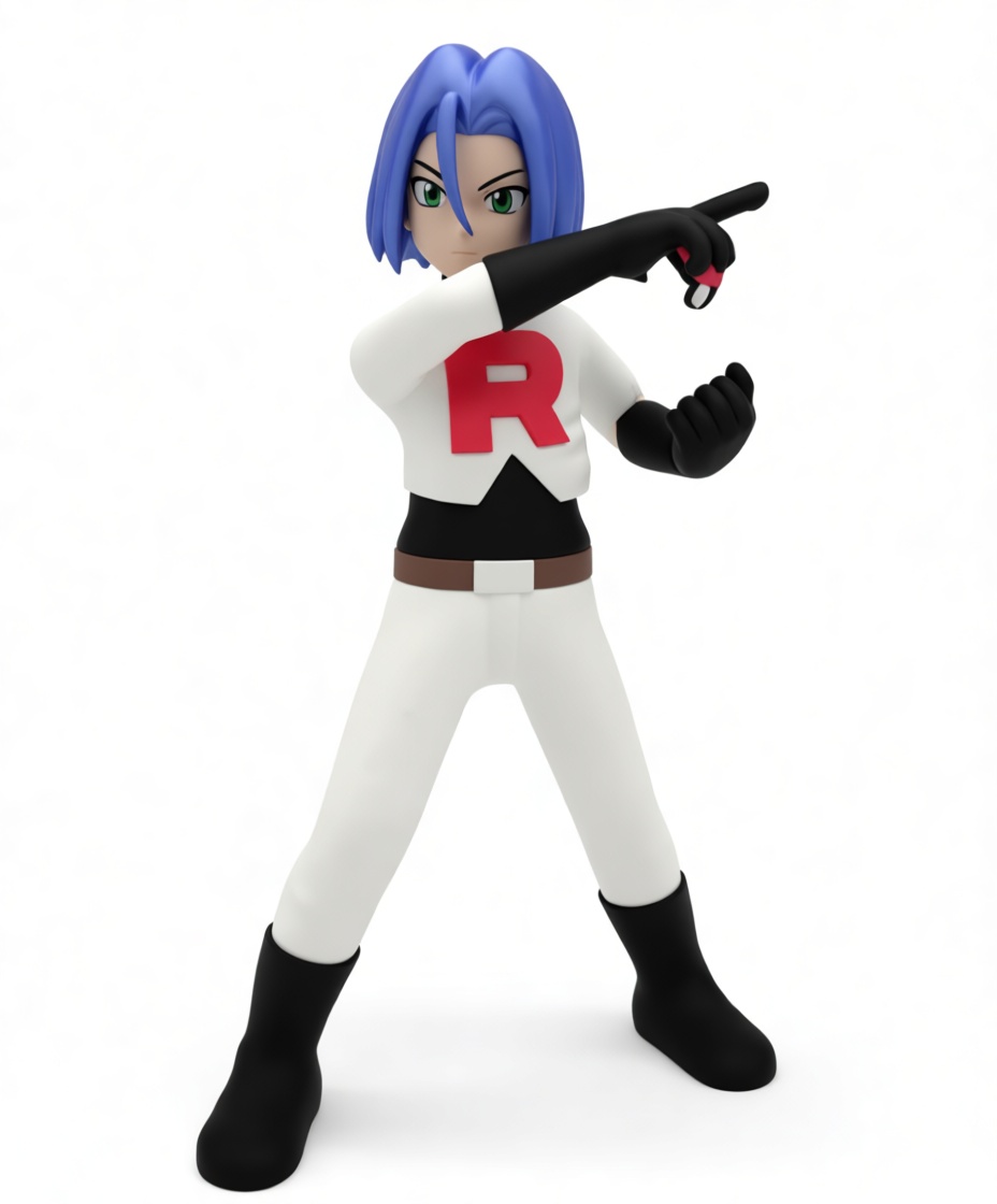 James Team Rocket Figurine free 3D printable STL