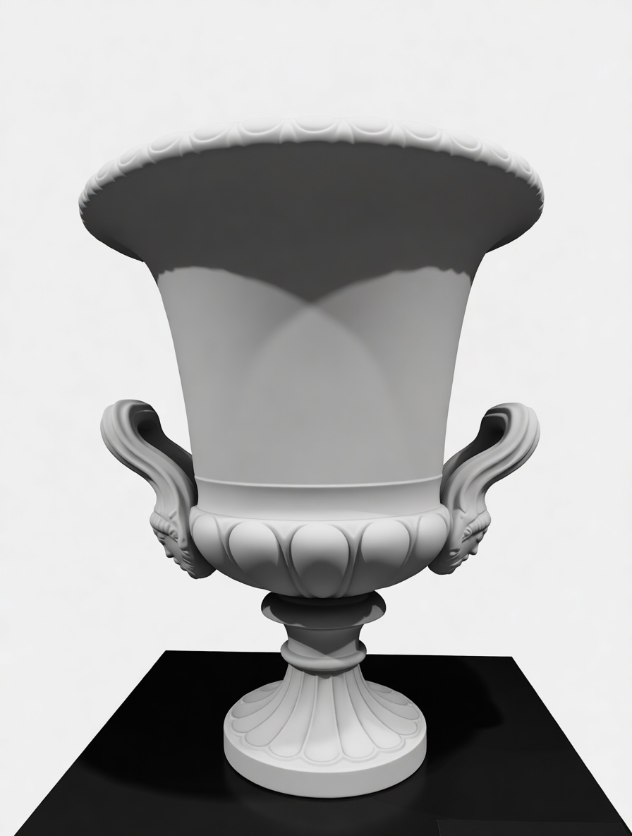 Neoclassical Urn Sculpture free 3D printable STL