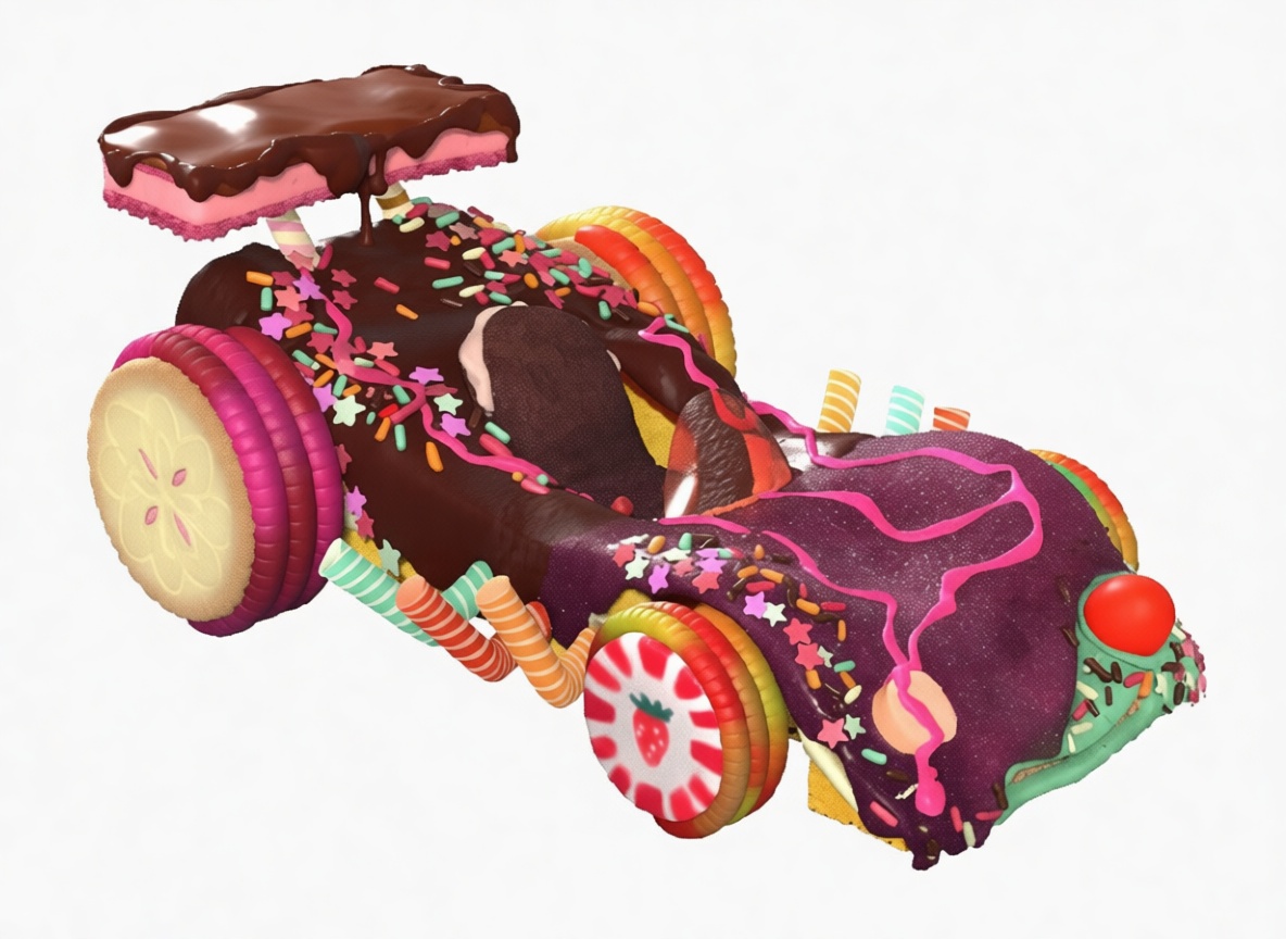 Candy Race Car Model free 3D printable STL