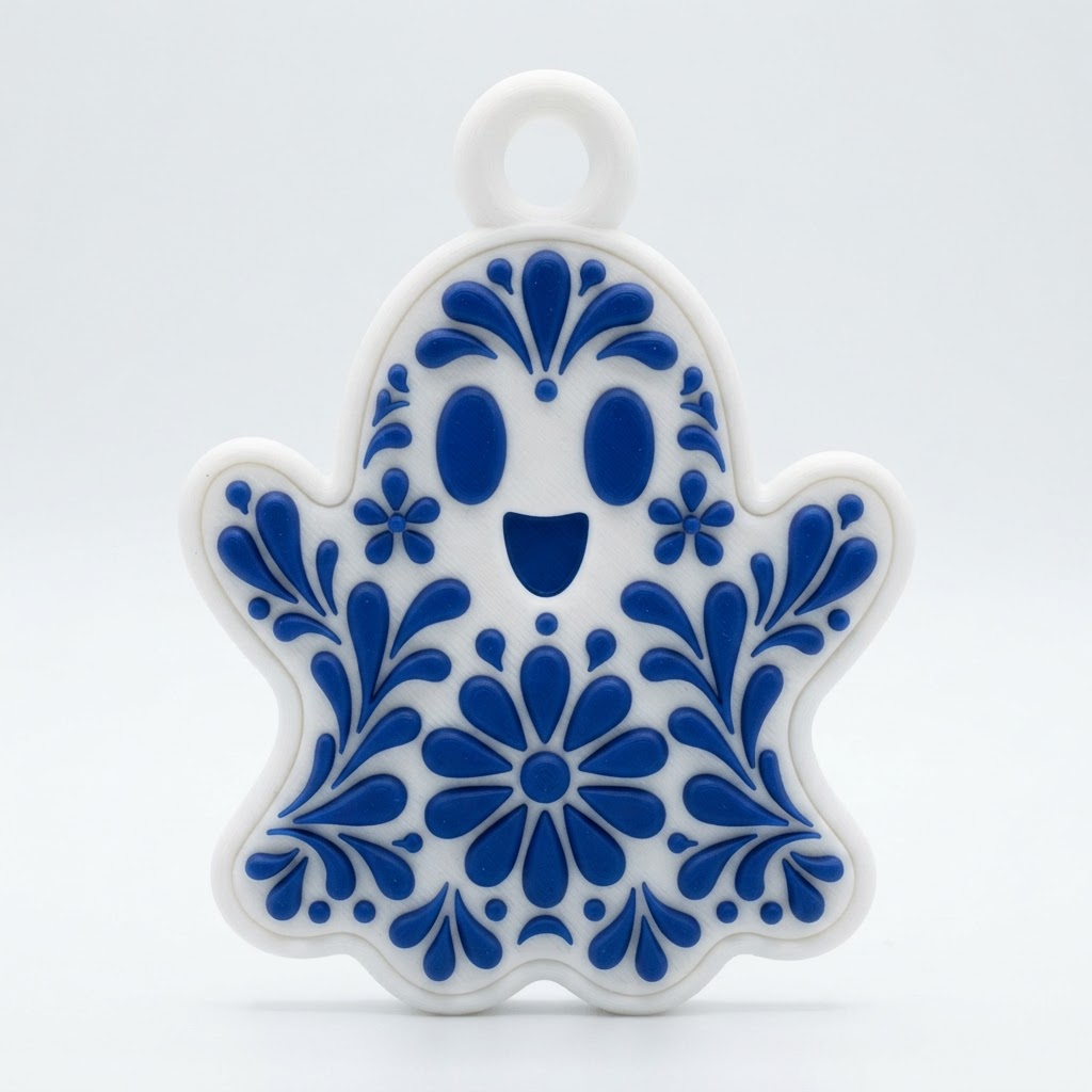 Decorative Ghost Pendant free 3D printable STL