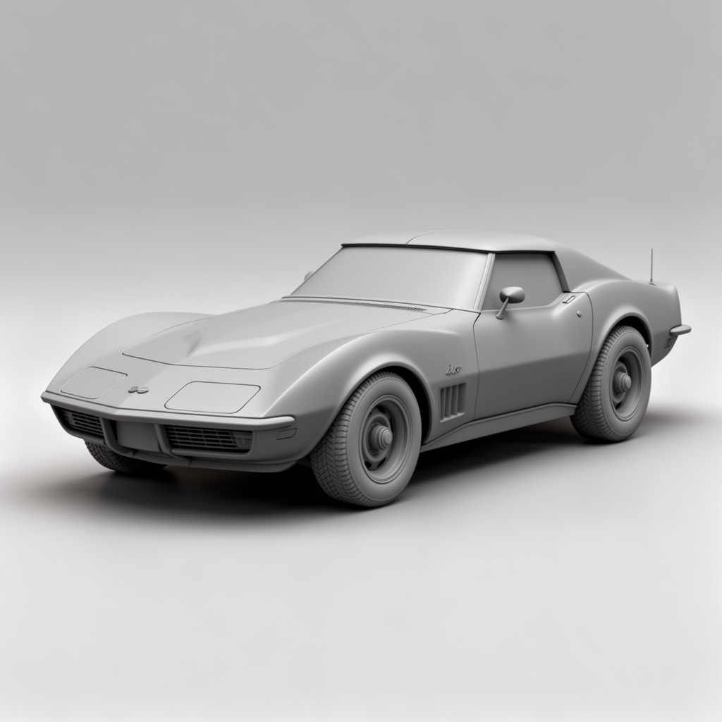 1969 Corvette Stingray Model free 3D printable STL