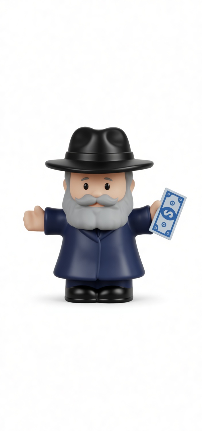 Old Man Figurine with Money free 3D printable STL