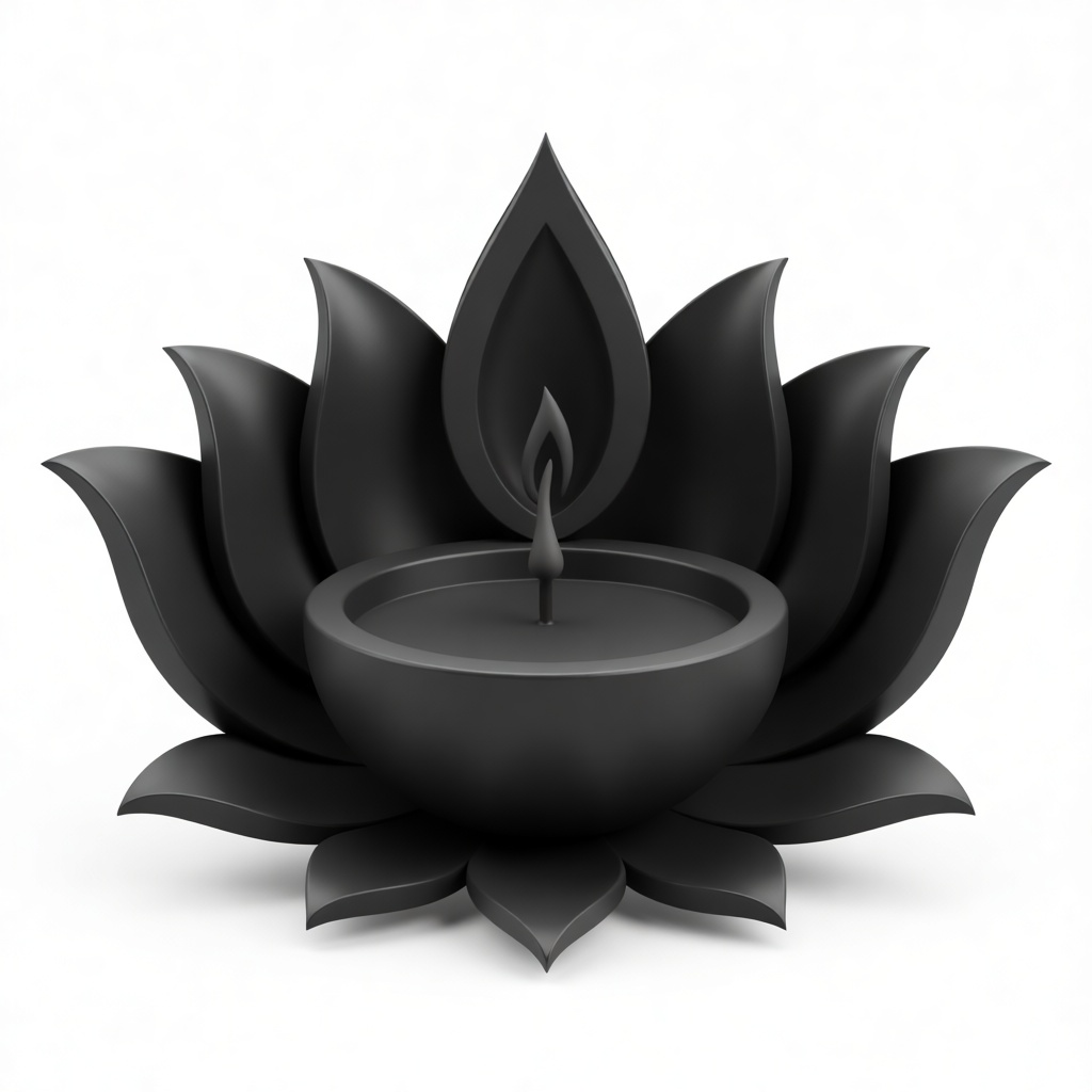 Lotus Candle Holder free 3D printable STL