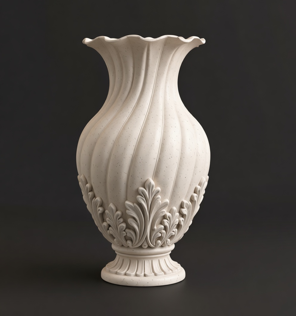 Ornate Baroque Vase free 3D printable STL