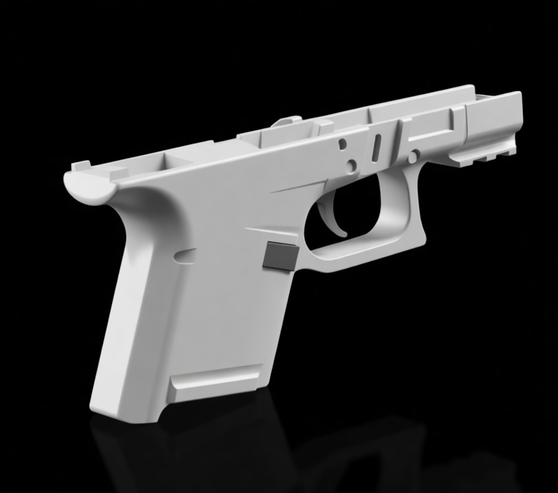 Glock 17 Frame Model free 3D printable STL