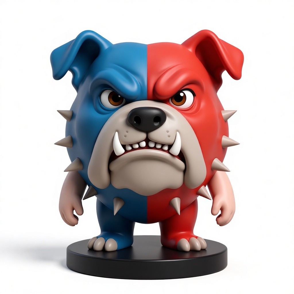 Angry Bulldog Figurine free 3D printable STL
