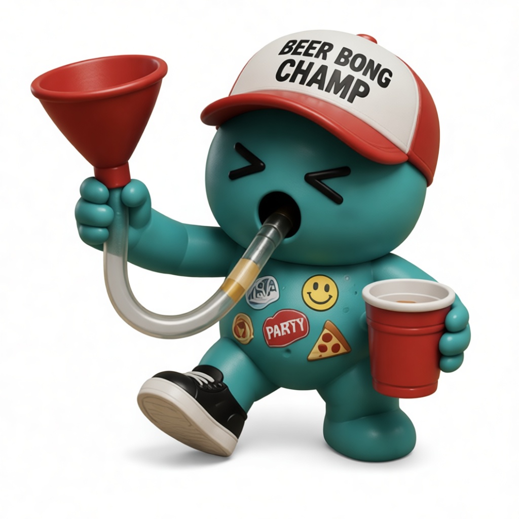 Beer Bong Champ Figurine free 3D printable STL