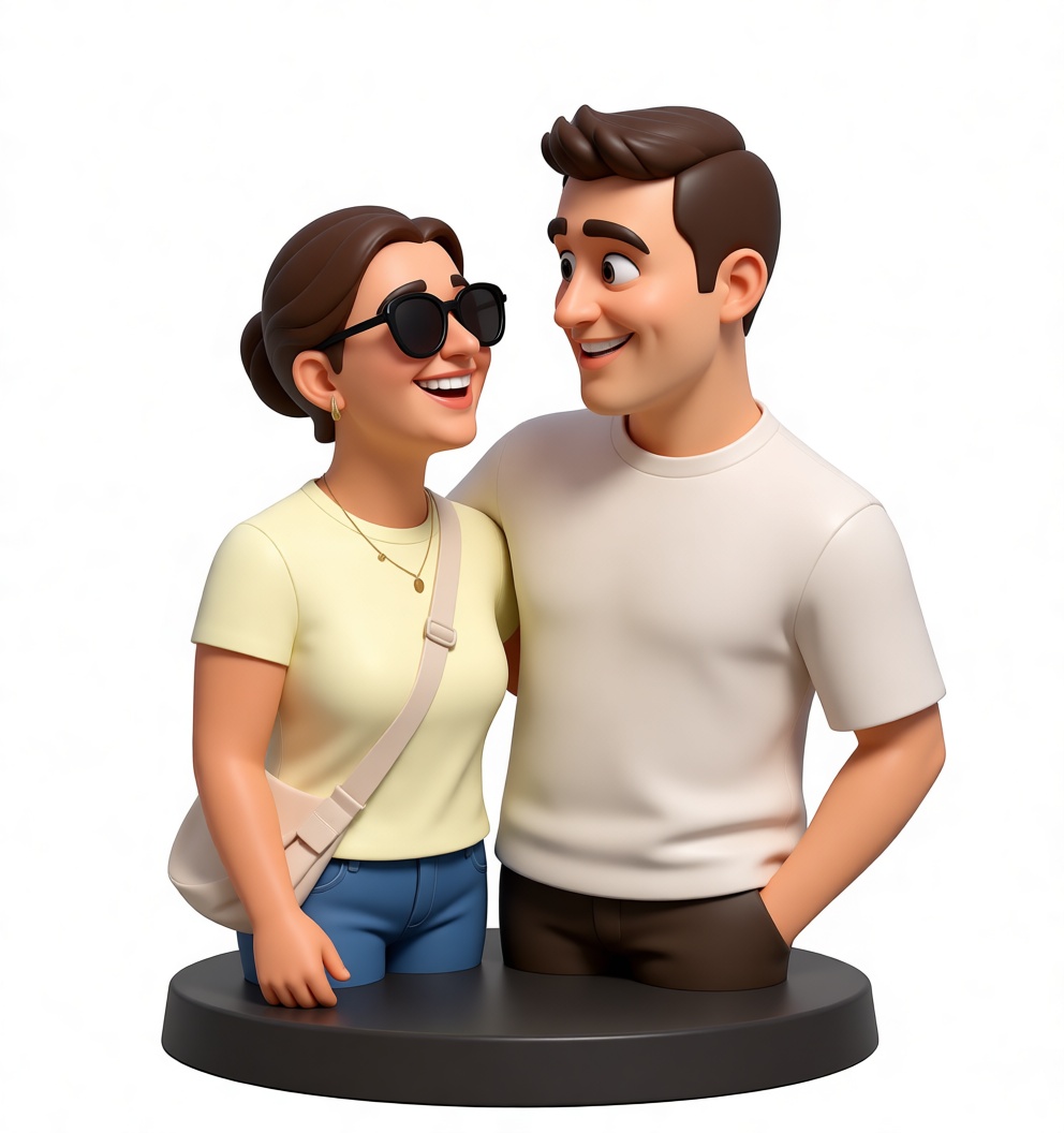 Happy Couple Bust free 3D printable STL