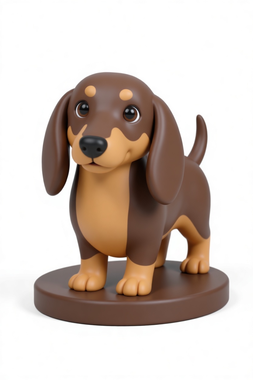 Dachshund Dog Figurine free 3D printable STL