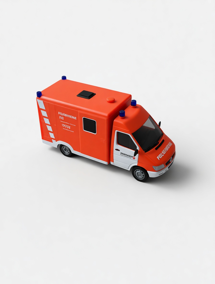Emergency Ambulance Model free 3D printable STL