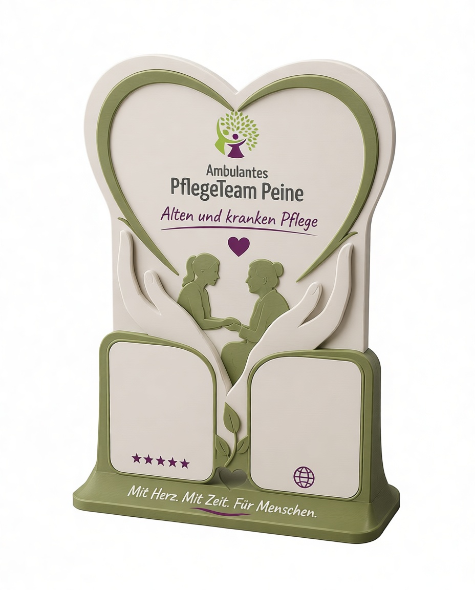 Care Team Promotional Stand free 3D printable STL