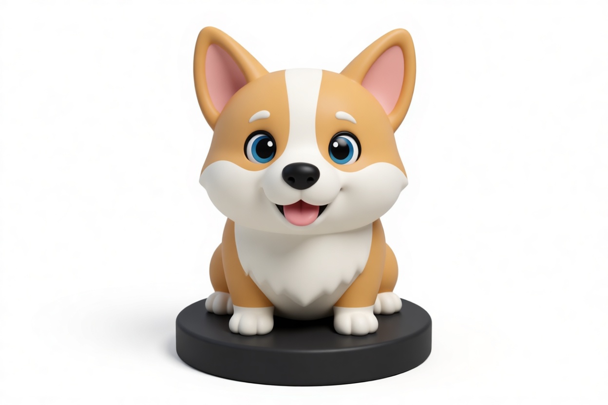Corgi Dog Figurine free 3D printable STL