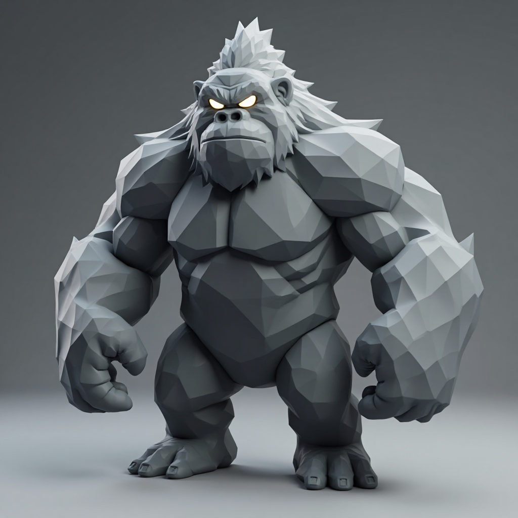 Gorilla Titan Figurine free 3D printable STL