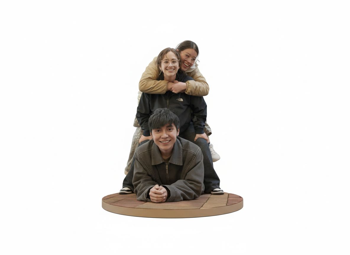 Group Friends Figurine free 3D printable STL