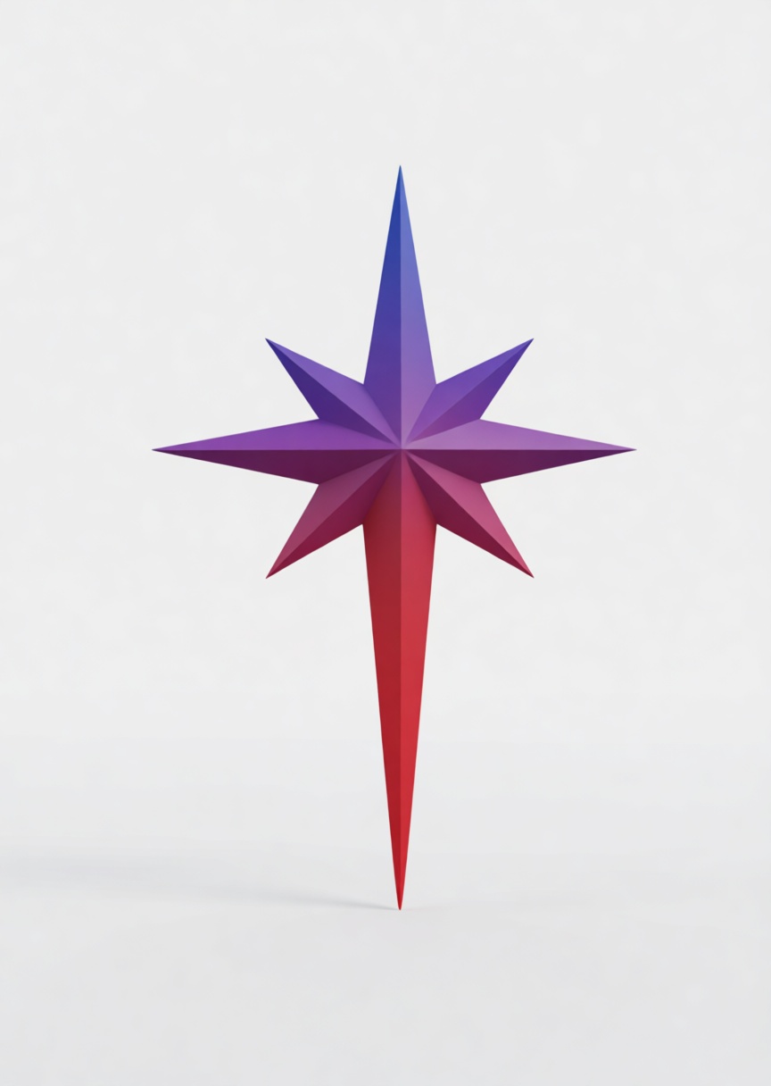 Compass Rose Model free 3D printable STL