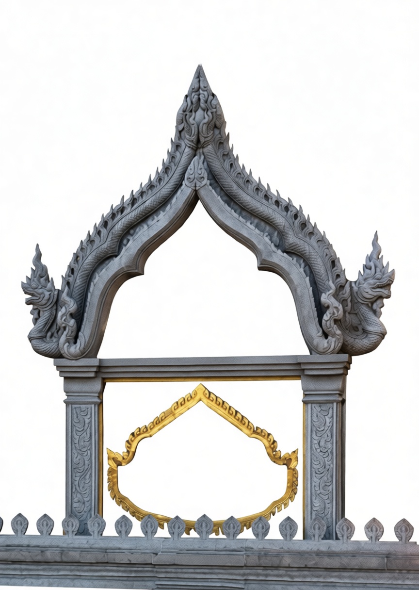 Thai Temple Gate Model free 3D printable STL