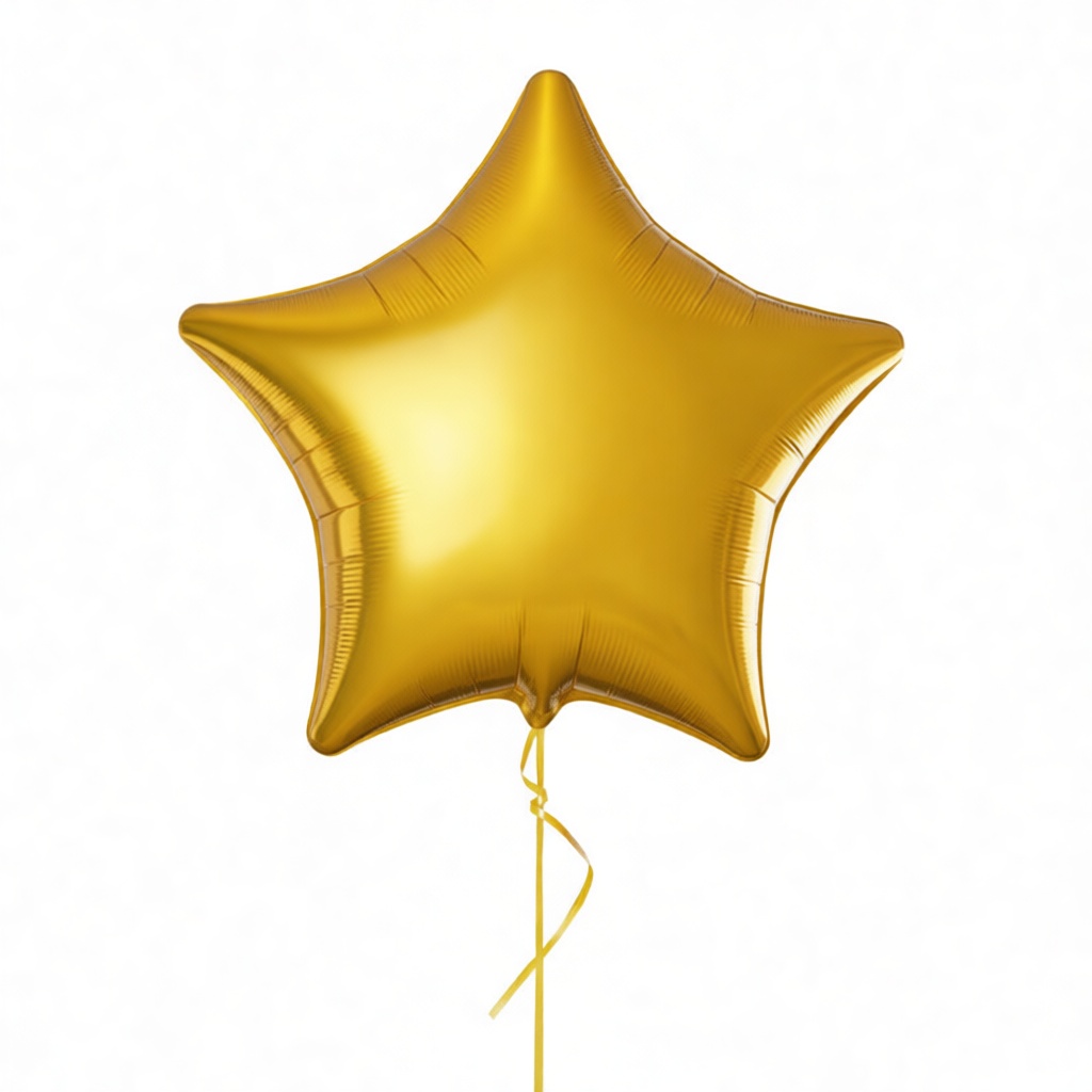Gold Star Balloon free 3D printable STL