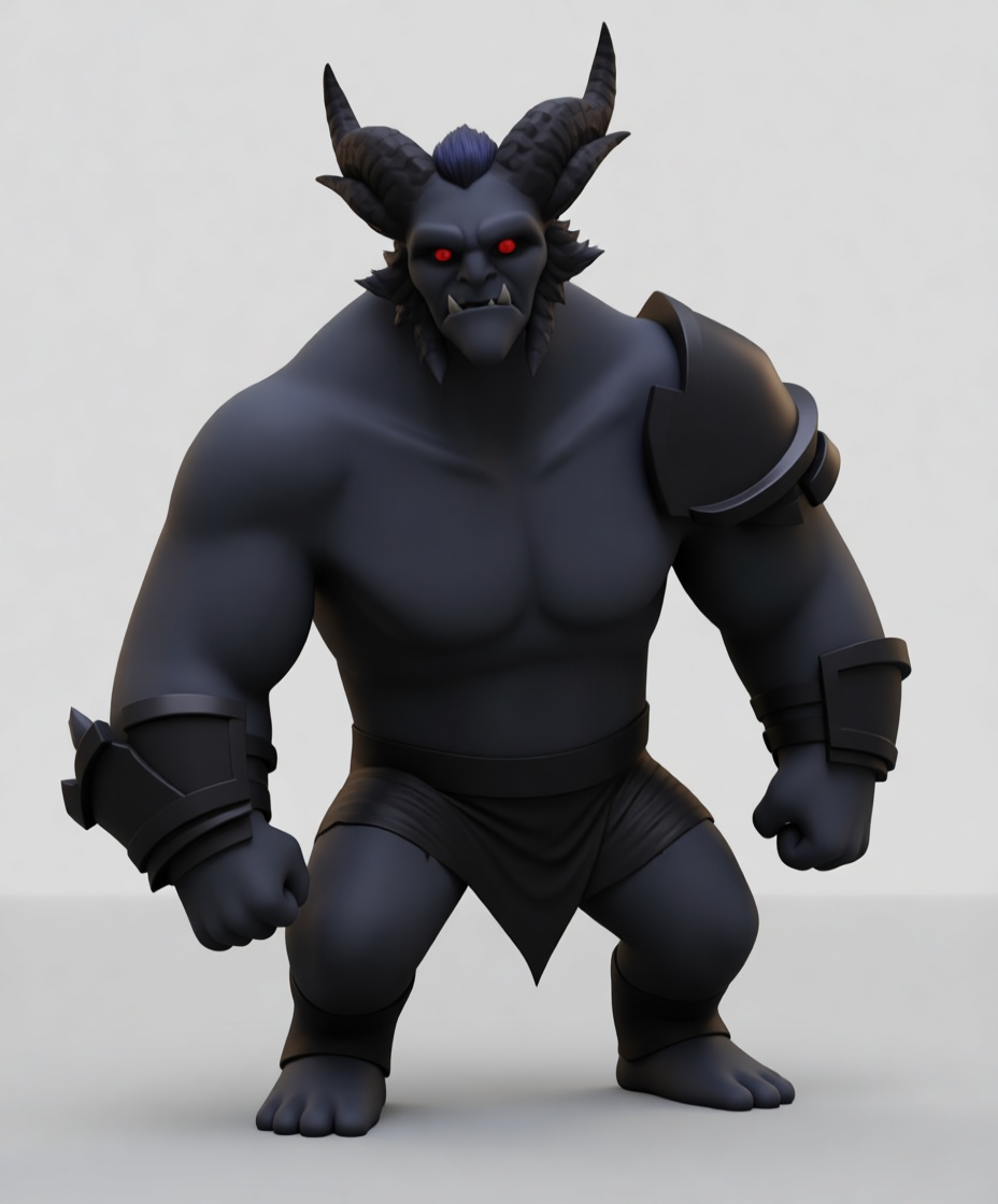 Demon Warrior Figurine free 3D printable STL