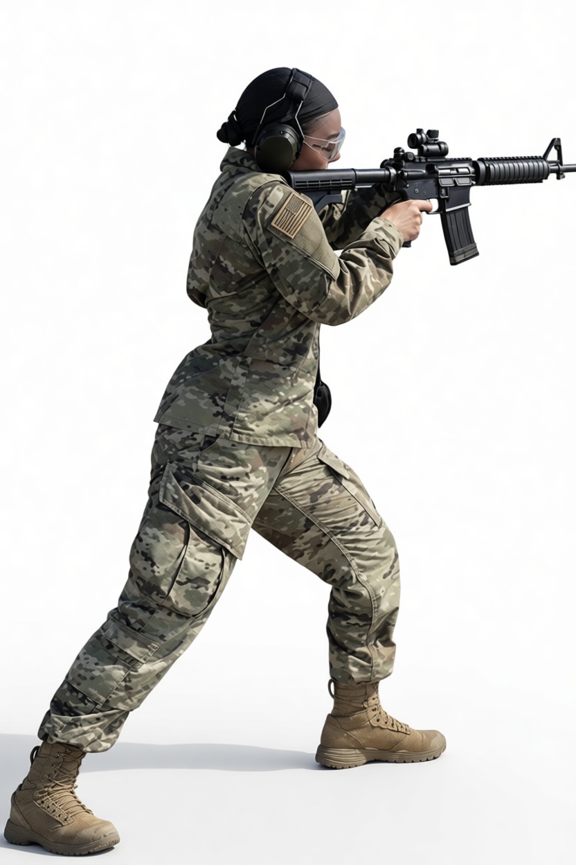Female Soldier Figurine free 3D printable STL