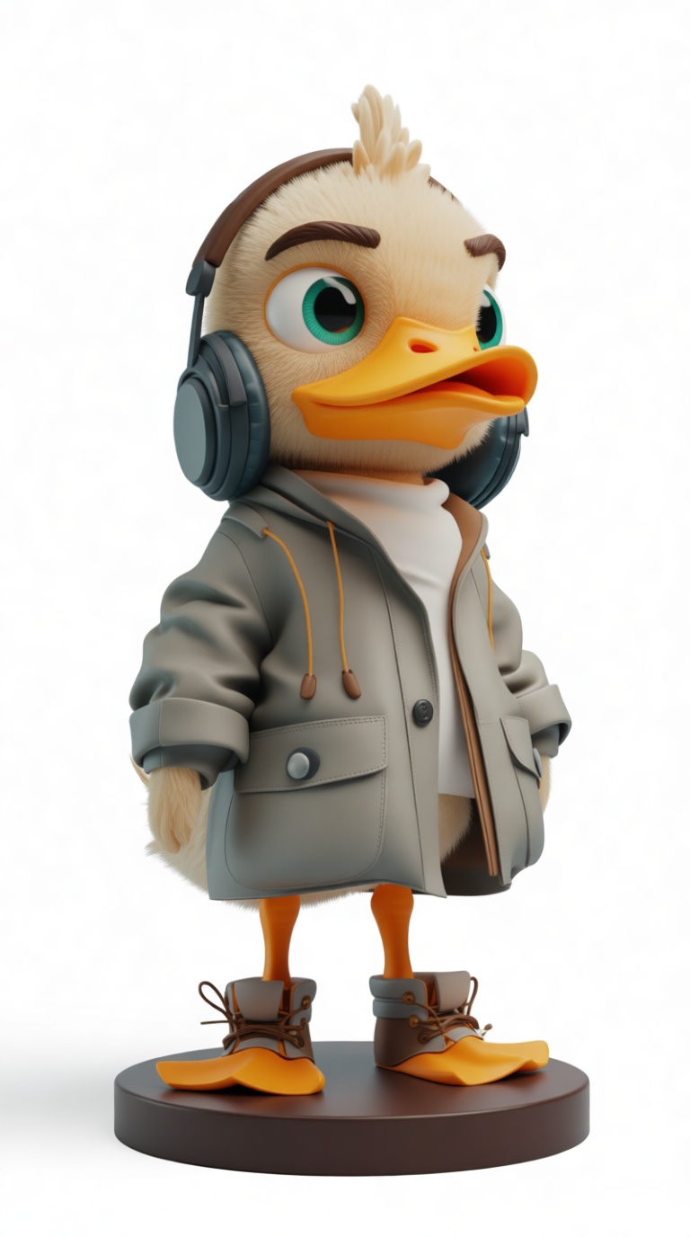 Stylish Duck Figurine free 3D printable STL