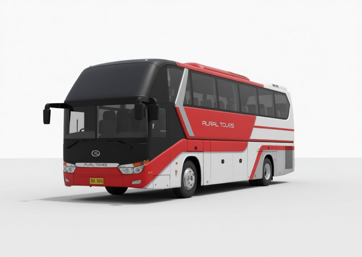 Rural Tours Bus Model free 3D printable STL