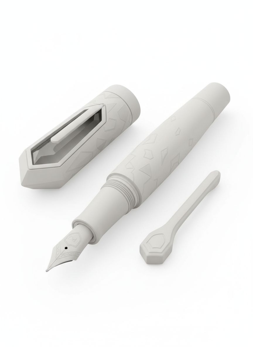 Geometric Fountain Pen Model free 3D printable STL