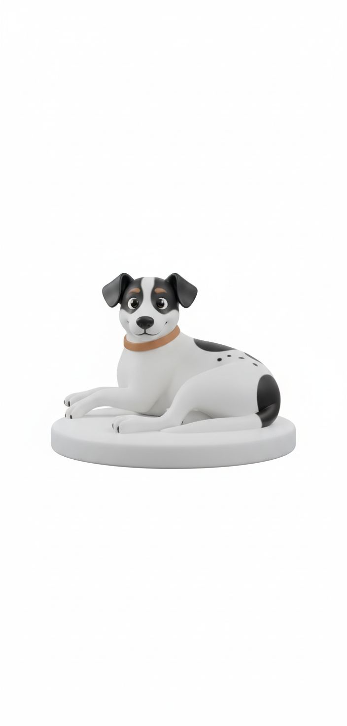 Cartoon Jack Russell Figurine free 3D printable STL