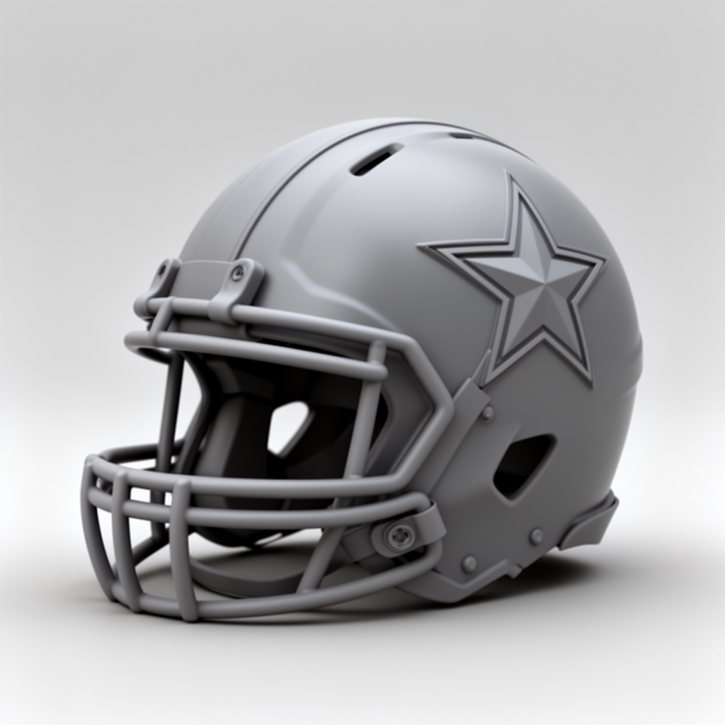Dallas Cowboys Helmet free 3D printable STL