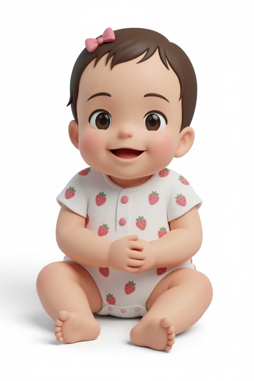 Cute Baby Girl Figurine free 3D printable STL