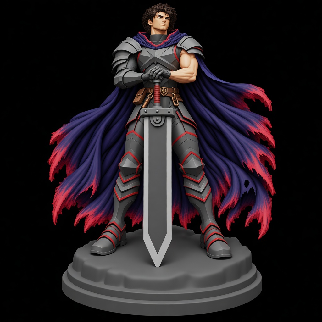 Guts Armor Figurine free 3D printable STL