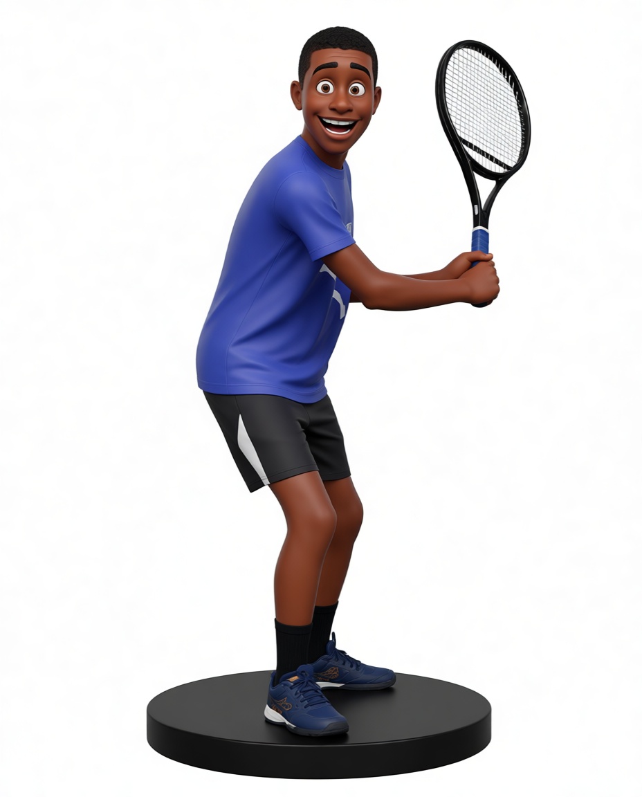 Tennis Player Figurine free 3D printable STL