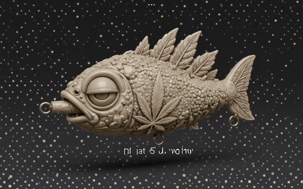 Cannabis Fish Figurine free 3D printable STL