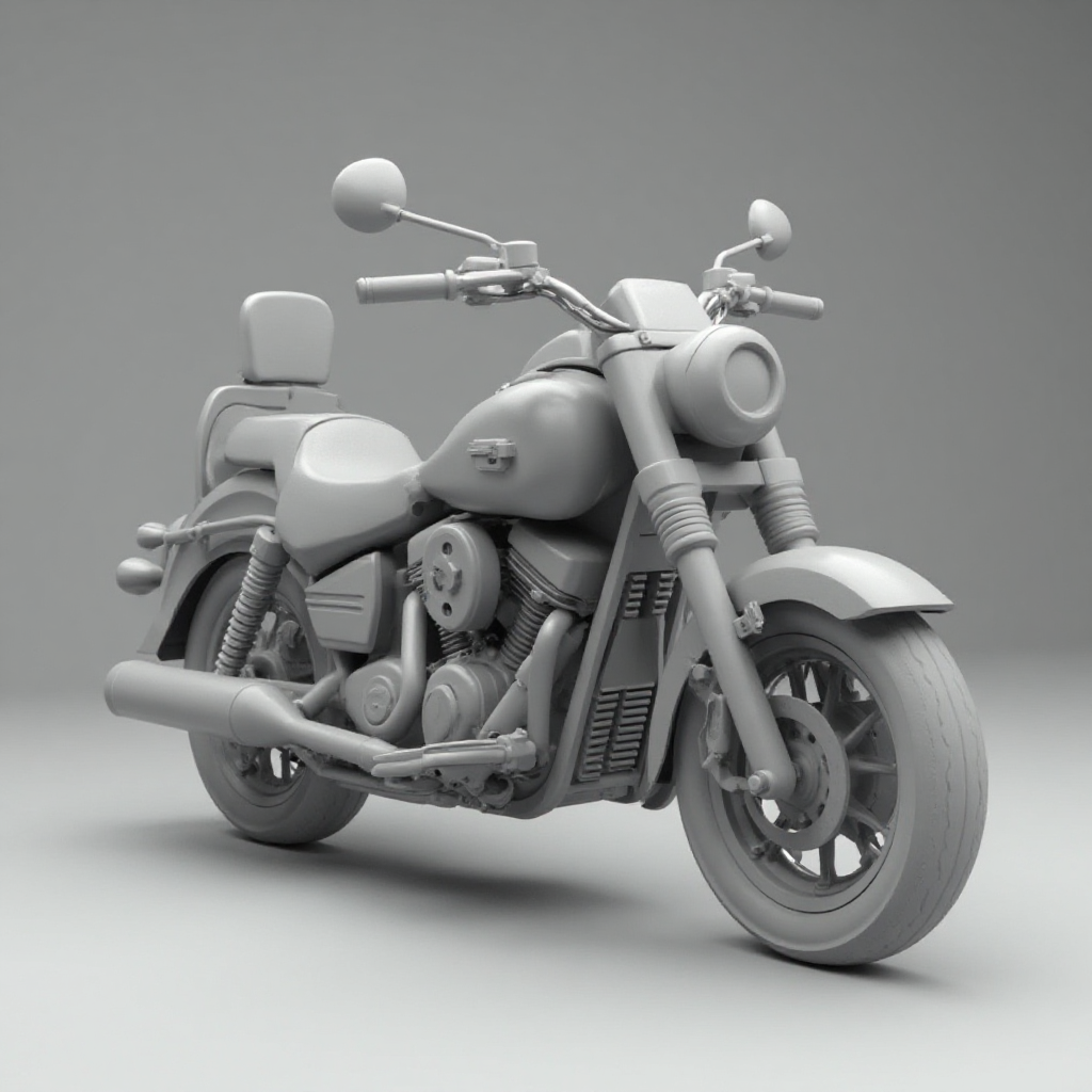 Sport Motorcycle Model free 3D printable STL