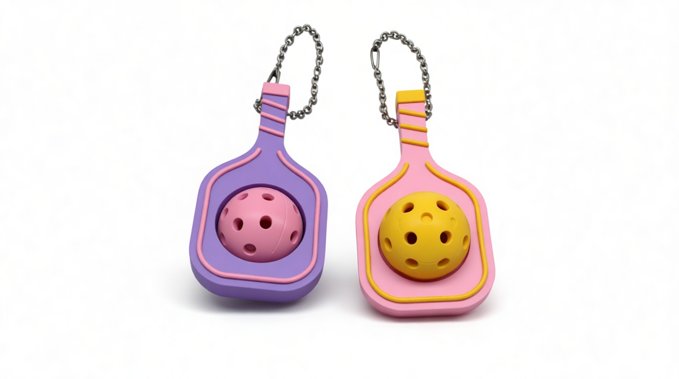 Pickleball Paddle Keychain free 3D printable STL